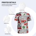 thumbnail image 3 of KLL Cute Santa for Men's Baseball Shirts,Short Sleeve Casual Shirts Button Down Shirt for Men Beach Summer Wedding Shirt-XX-Large, 3 of 7