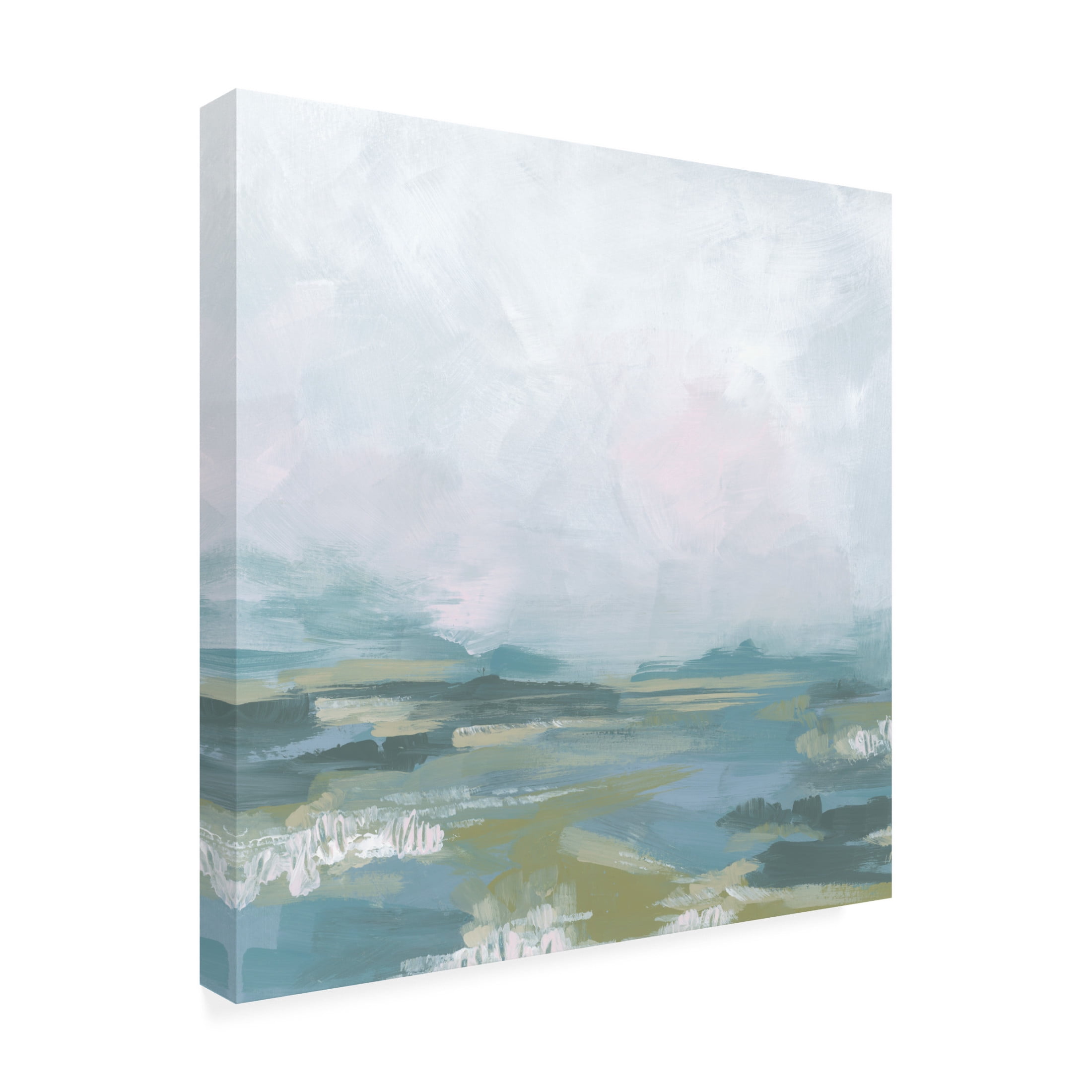 Trademark Fine Art June Erica Vess  Blue Fields I Canvas Wall Art
