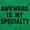 Irish Green, variant on Awkward Specialty Funny Sarcastic Hoodie Sweatshirt Women Men Brisco Brands S