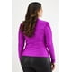 thumbnail image 3 of Blusa de satin Roman Fashion Tallas Extras 1802 Magenta Fucsia oscuro 42, 3 of 6