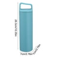 thumbnail image 2 of 600ml (20 oz) Wide Mouth Stainless Steel Vacuum Insulated Sports Water Bottle - 304 Food Grade, Leakproof, 12H Hot/Cold, Portable 10.35"x2.76"x2.76", 2 of 4