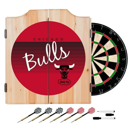 Golden State Warriors NBA Hardwood Classics Dart Cabinet Set with Darts and Board - Royal Blue, Golden Yellow
