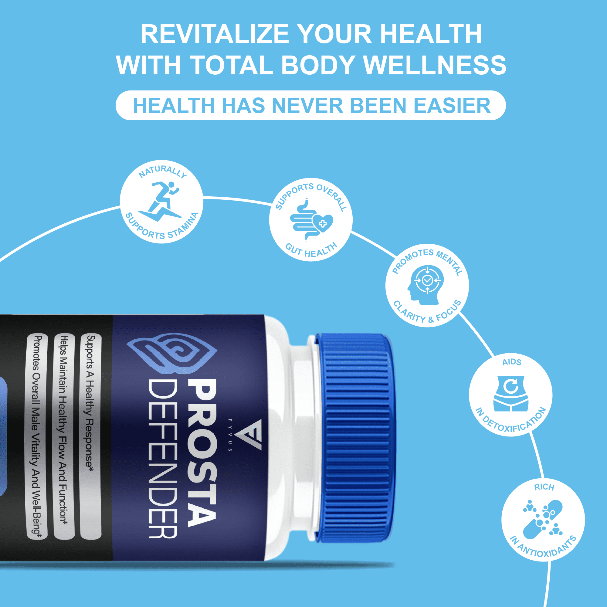 (2 Pack) Prosta Defender Premium Prostate Support Supplement Pills (120 Capsules)