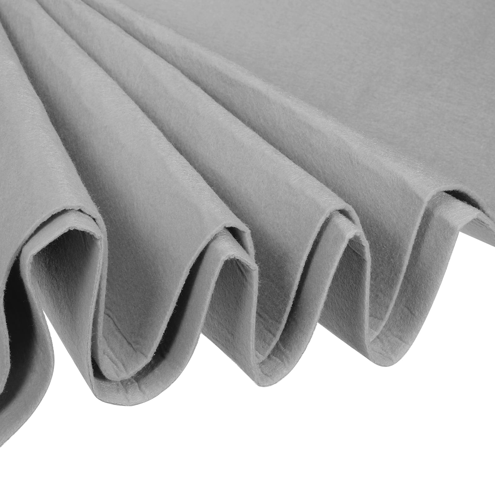 Acrylic Soft Felt Fabric Sheets Fiber Sheets Silver Tone 39x39 Inch 2mm