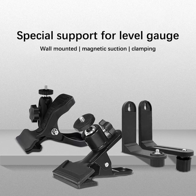 Universal 1/4 Leveler Wall Mounted Bracket Thread Leveler Portable Support Leveling Instrument Stand Holder Professional Rack Type 1