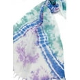 thumbnail image 5 of Brisas Purple Green Tie and Dyed Lightweight Spring Summer Women's Scarf, 5 of 5