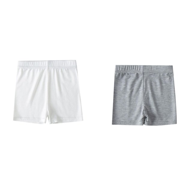 (2-Pack) Rinsvye Kids Girls Dance Shorts 18 Month Girls Solid Color Breathable Bike Toddler Shorts