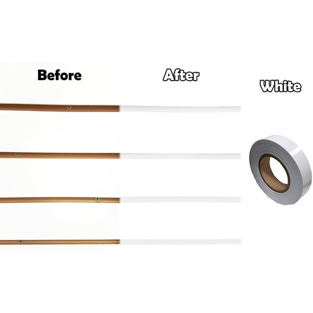 Decorative Slatwall Vinyl Insert Accent Strip, 1 Roll Covers a 4' x 8