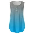 thumbnail image 3 of Eashery Womens Tops Print Top Vest Comfy Women Tops Casual Sky Blue XXL, 3 of 3