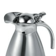 thumbnail image 3 of Stainless Steel Thermal Carafe, 1.5L Double Walled Vacuum Insulated Coffee Pot Thermal Carafe Juice Milk Tea Insulation Pot with Press Button Top, Silver, 3 of 8