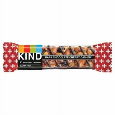 2X-KIND Gluten Free Dark Chocolate Cherry Cashew Healthy Snack Bars - 1.4 oz
