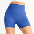 thumbnail image 6 of WULMLEO ButterLuxe Biker Shorts 6" - High Waisted Workout Running Volleyball Spandex Yoga Womens Blue S, 6 of 6