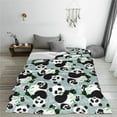 thumbnail image 5 of Fuzoiu Panda And Eucalyptus Print Ultra-Soft Micro Fleece Blanket,All Seasons Flannel Throw, Lightweight Blanket for Bed, Sofa, Couch, Movie Night, Camping, and Travel-60"x50", 5 of 7