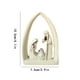 thumbnail image 4 of Adorno de resina para la Natividad de la Sagrada Familia | Decoración navideña de mesa de 10 cm de alto para el hogar, la sala o el escritorio | Centro de mesa religioso, 4 of 5