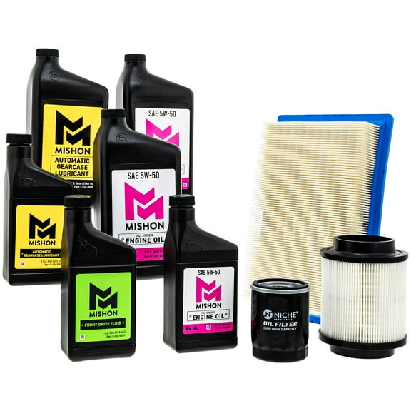 Mishon Full Service Oil Change Kit for Polaris Ranger XP 1000 Crew UTV 2017-2018 MK1012888