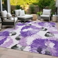thumbnail image 3 of Dalyn Rugs Machine Washable Indoor/Outdoor Chantille ACN2132 Purple 3' x 5' Rug, 3 of 9