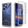 thumbnail image 2 of Compatible For Boost Mobile Celero 5G+ (Plus) 2024 Case with Built-In Screen Protector, Nagebee Full-Body Protective Shockproof Rugged Bumper Impact Resist Durable Phone Cover (Clear Glitter), 2 of 6