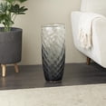 thumbnail image 2 of DecMode 21" Handmade Ombre Black Glass Vase, 2 of 10