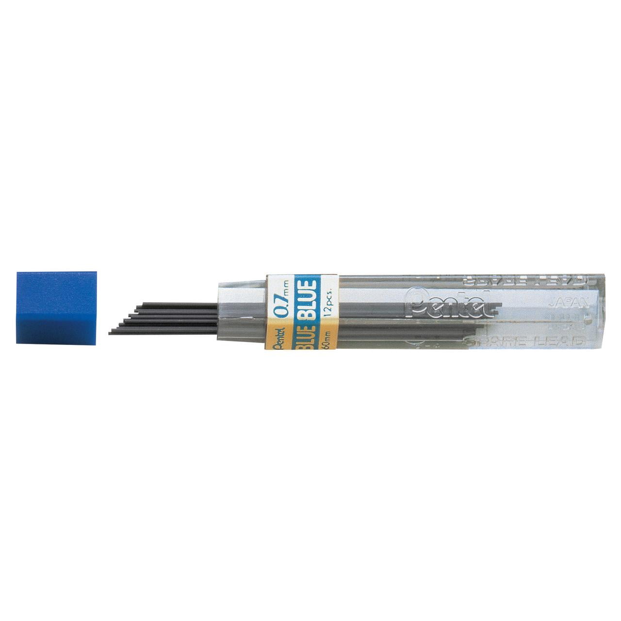 Pentel Hi-Polymer Colored Lead Refills, Blue, .7 mm