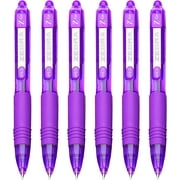 Zebra Z-Grip Smooth Mini Retractable Ballpoint Pens - 1.0mm - Violet - Pack of 6