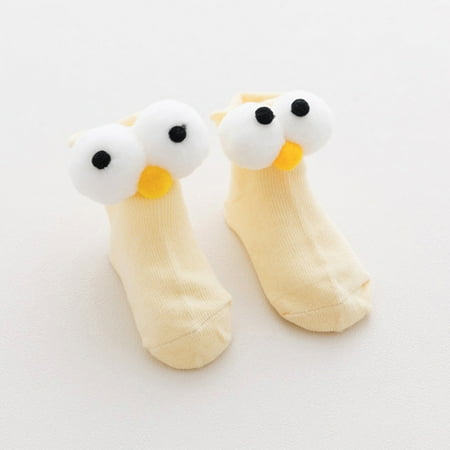 

Sunhillsgrace Baby Care 1 Pairs Cotton Cartoon Long Eyes Socks for Baby Boys Girls Toddler Kids Children