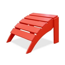 DuroGreen Boca Raton Ottoman - Bright Red