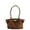 Brown, variant on Slouchy Style Coffee Color Large Trapeze Tote Frosted Cow Skin Women Commuter Shoulder Bag Suede Retro Leisure Ladies Handbag