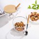 thumbnail image 4 of Glass Cup Clear Coffee Mug with Lids Spoon for Breakfast Tea,Milk,Beverage,Oats,yoghurt, 4 of 4