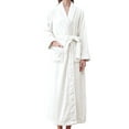 thumbnail image 2 of HSHMT Womens Long Robe Women'S Double Pocket Flannel Bathrobe Soft And Warm Double Faced Velvet Bathrobe Pajamas And Home Wear Bathrobe Robe, 2 of 6