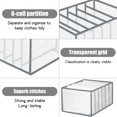 thumbnail image 3 of 6 Grids Washable Clothes Organizer Drawers, Jeans Compartment Storage Box Closet, Folding Clothes Drawer Mesh Separation Box, Nylon Foldable Clothes Storage Box for Home, Bedroom, Dorm Room, 3 of 7
