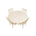 thumbnail image 2 of BingLTD - 60" Wide 30" Tall Miller Round Dining Table Set for Kitchen, Dining Room with 6 Eleanor Chairs…, 2 of 8