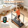 thumbnail image 5 of AKLUER Manual Treadmill for Kids, Fixed 10% Incline Non-Powered Walking Pad, Max 220lbs Capacity with Handrail & Display Screen, Eco-Friendly Manual Walking Running Machine for Home, 5 of 7