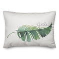 thumbnail image 2 of Creative Products Green Gather Leaf 14x20 Spun Poly Pillow, 2 of 3
