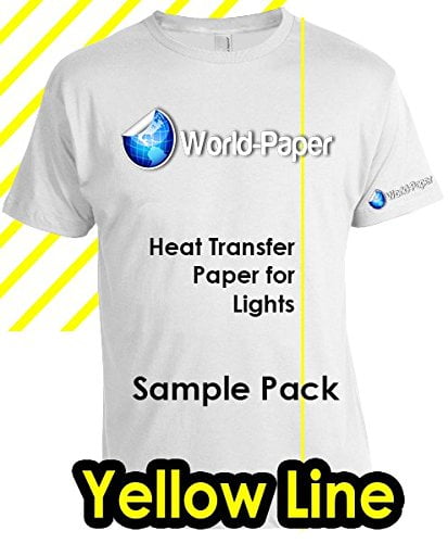 Sublimation Cotton Heat Transfer Paper Super Soft for Light Fabrics Yellow Line