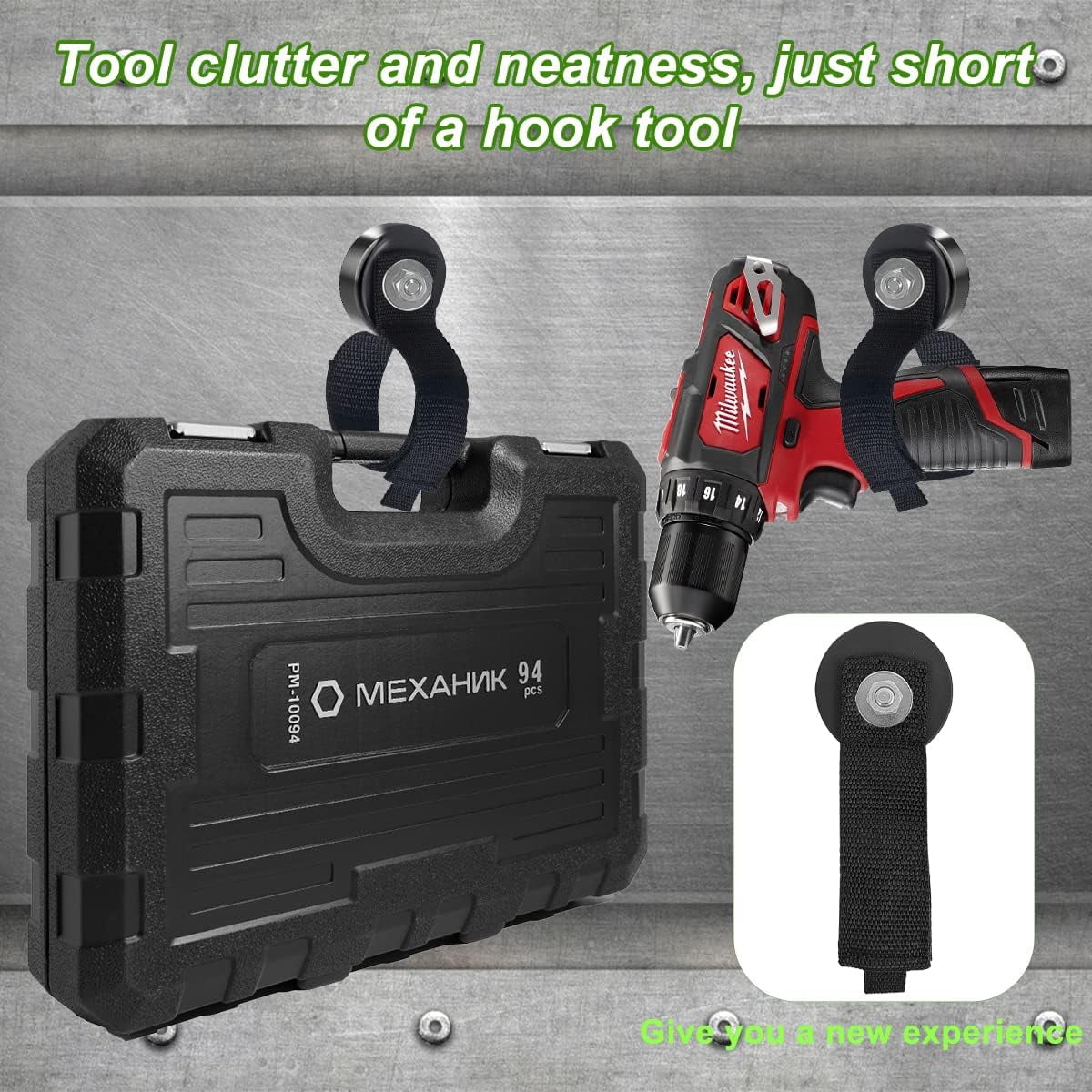 ABCISI 2 PCS Heavy Duty Magnetic Hooks, Multipurpose Hanging Support for Everyday Gear and Equipment, Tool Organization for Tool Sheds, Utility Corners, Metal Shelves, Cars, Garage, RV, House