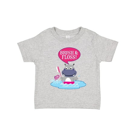 

Inktastic Dental Hygiene Brush and Floss Girls Toddler T-Shirt