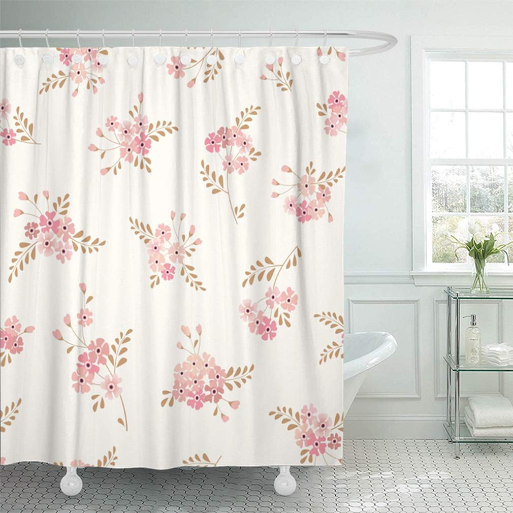 KSADK Beige Delicate Floral with Bouquets of Flowers Pattern Vintage