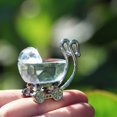 thumbnail image 4 of Estatua decorativa de cochecito de cristal, cochecito de bebé de cristal, 4 of 7