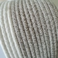 thumbnail image 1 of 3 Pieces Storage Basket Cotton Bedroom Organizer Rope Bathroom Bedroom Organizer Color Matching Baskets Snacks Box Large Capacity Light coffee, 1 of 9