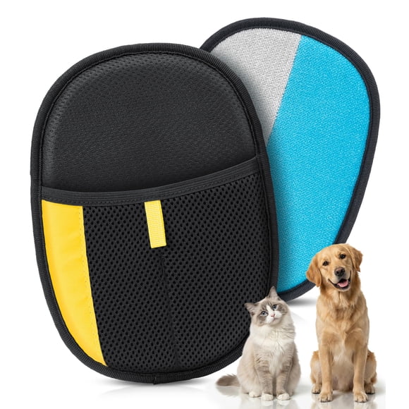Guantes de depilación para mascotas Bispoy, mejorados, reutilizables para perros y gatos