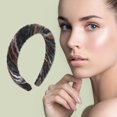 thumbnail image 2 of Unique Bargains 1 Pc Caramel Maillard Rainbow Braided Headbands Black Brown, 2 of 6