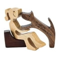 thumbnail image 2 of Estatua de madera tallada a mano, figura coleccionable de perro de madera, regalo para perro estilo C, 2 of 9