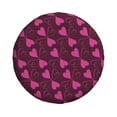 thumbnail image 1 of DouZhe Waterproof Spare Tire Cover, Romance Hearts Flowers Prints Adjustable Wheel Covers Fit for Jeep Trailer RV SUV Car, 16 inch, 1 of 7