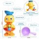 thumbnail image 5 of Juguetes de bañera para niños pequeños de años - Juguetes de bañera de pato con rueda hidráulica/ojos giratorios - Cuarto de baño Ventosas fuertes Cuchara de agua Juguetes de baño divertidos para niños pequeños Niños Niñas de 1 a 4 años Color caramelo ER, 5 of 6