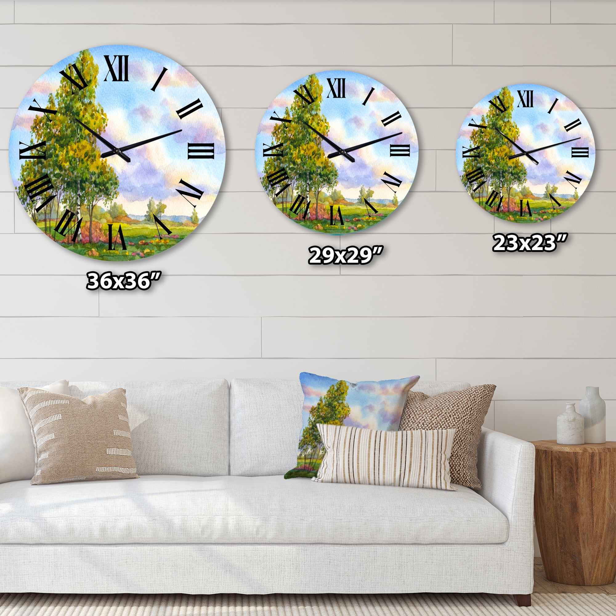 Designart 1 in Traditional Wall Clock