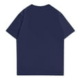 thumbnail image 3 of Moonsky AI/Tralalero Tralala Fashionable Aldult Round Neck Short Sleeve Work Clothes Printed Tops For Summer Tops Unisex(L#Navy), 3 of 3