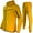 Yellow, variant on Mens Track Suits 2 Piece Set Hooded Pullover and Pants Elastic Waist Sportswear Sets, S
