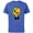 Royal Heather, variant on Disney José Carioca Three Caballeros Trip Matching Big Face - Short Sleeve Cotton T-Shirt for Adults - Customized-Royal Heather