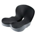 thumbnail image 4 of Cojín de asiento, cojín para silla, cojín para coxis, soporte multiusos para la espalda, cojín trasero, espuma viscoelástica para silla de oficina, Gris multicolor, 4 of 8