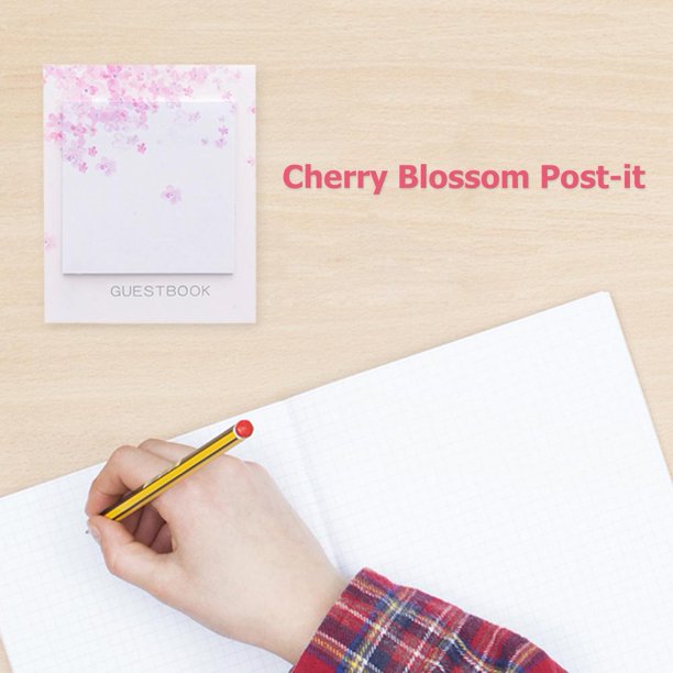 Cherry Blossom Notes Paper Memo Bookmark N Times Stickers School Office Supplies Tmvgtek Para estrenar